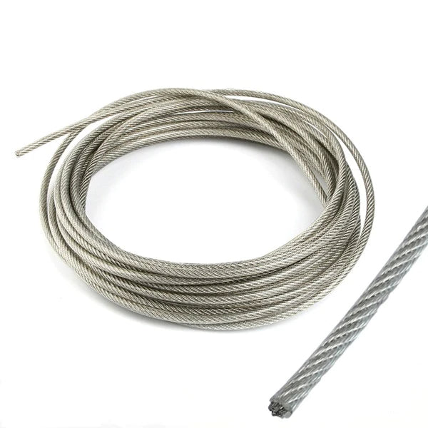 Câble inox 316 diam 5mm   lg 100ml